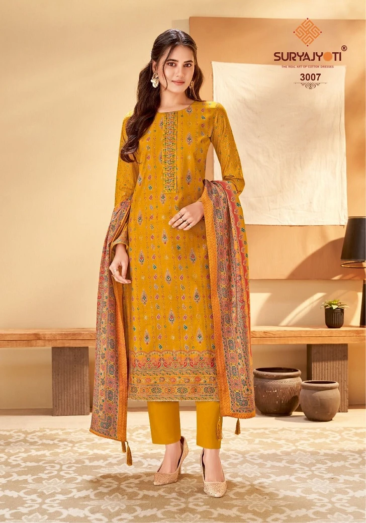 Suryajyoti Pushpa Vol 3 Modal Wholesale Salwar Suit Catalog — Wholesale Salwar Suits, MPA wholesale from Surat - Gallery Image 3